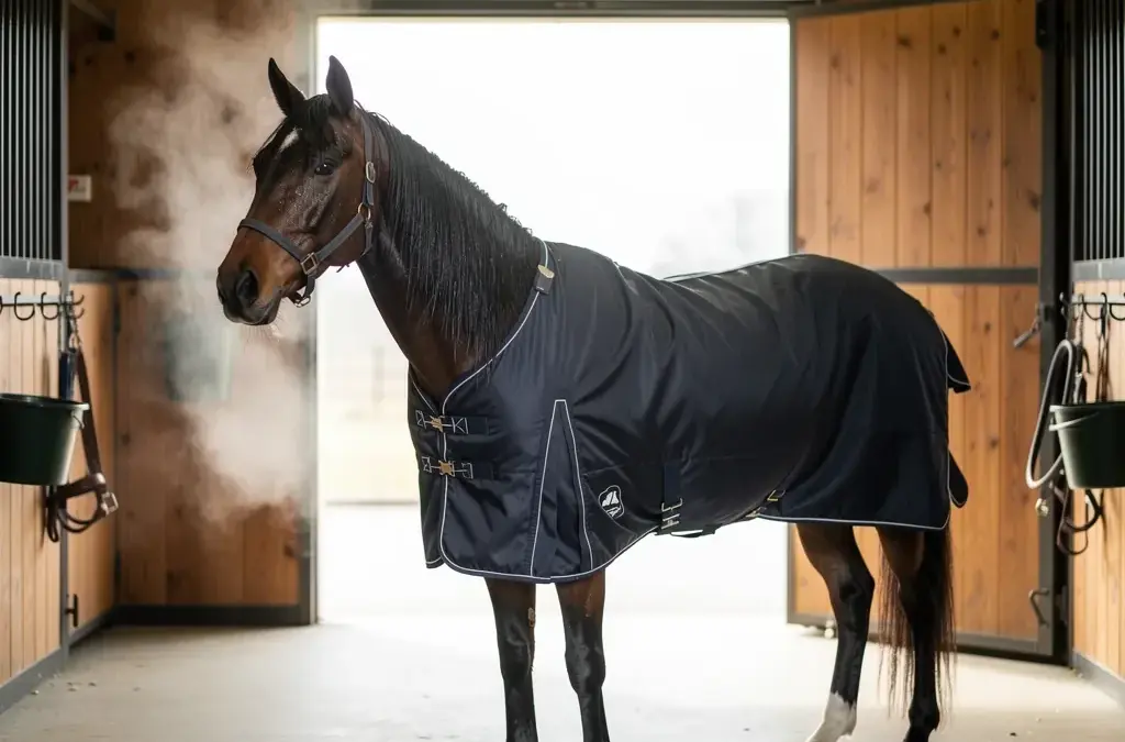 Abschwitzdecke für nasses Pferd optimal anwenden und gesundheitliche Vorteile nutzen