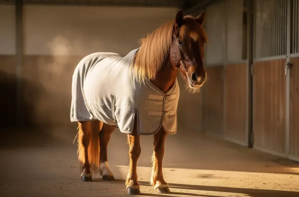 Abschwitzdecke für Ponys in verschiedenen Materialien und Größen zur optimalen Wärme- und Feuchtigkeitsregulation