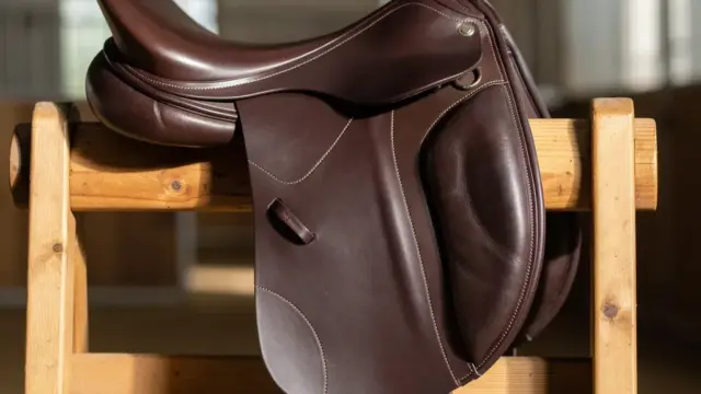 Amerigo Dressursattel aus hochwertigem Leder vereint erstklassige Handwerkskunst und Komfort für Pferd und Reiter
