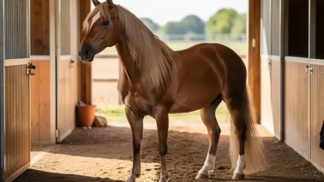 Andalusier Pferd steht im Stall, Tipps zur Auswahl und Haltung im Fokus