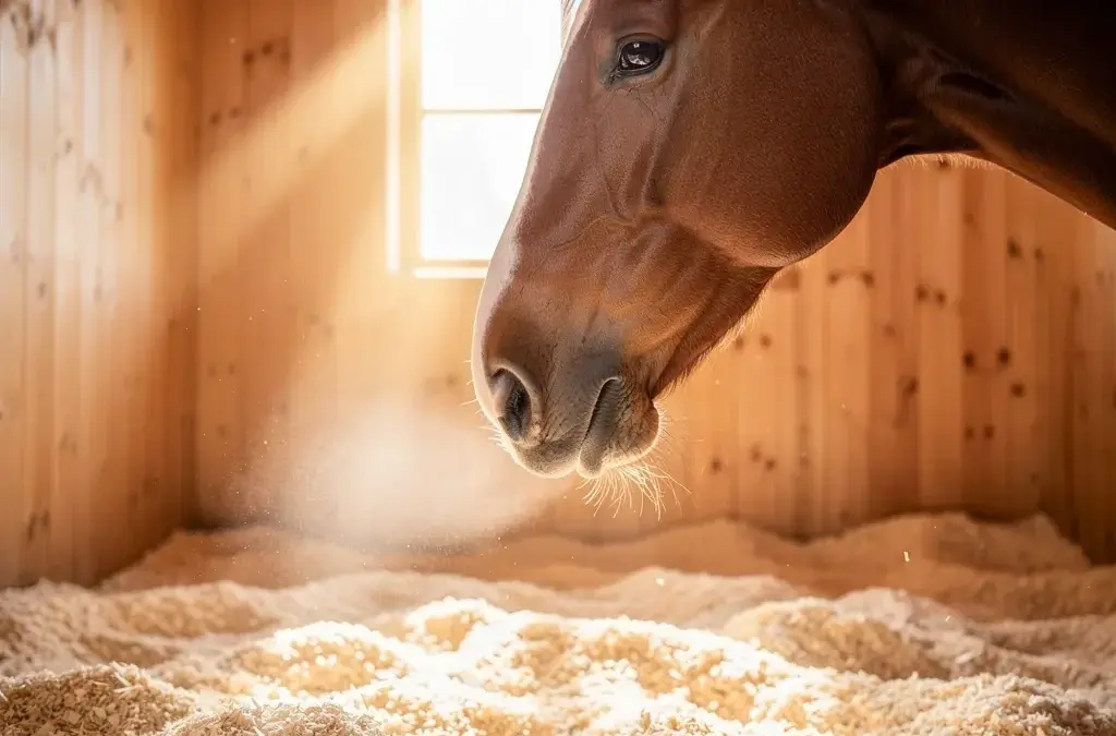 Atemwege pferd schützen durch Stallhygiene, frische Luft und staubfreies Futter