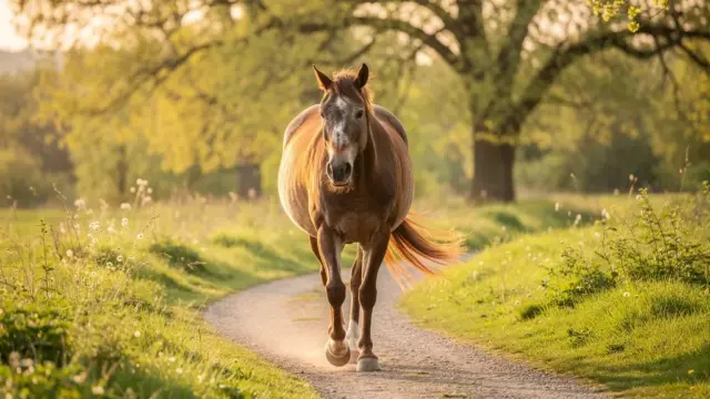 Aktive Seniorpferde beim leichten Training für mehr Lebensfreude und Gesundheit