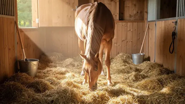 Biologische Einstreu für Pferde verbessert Stallklima und Tierwohl nachhaltig