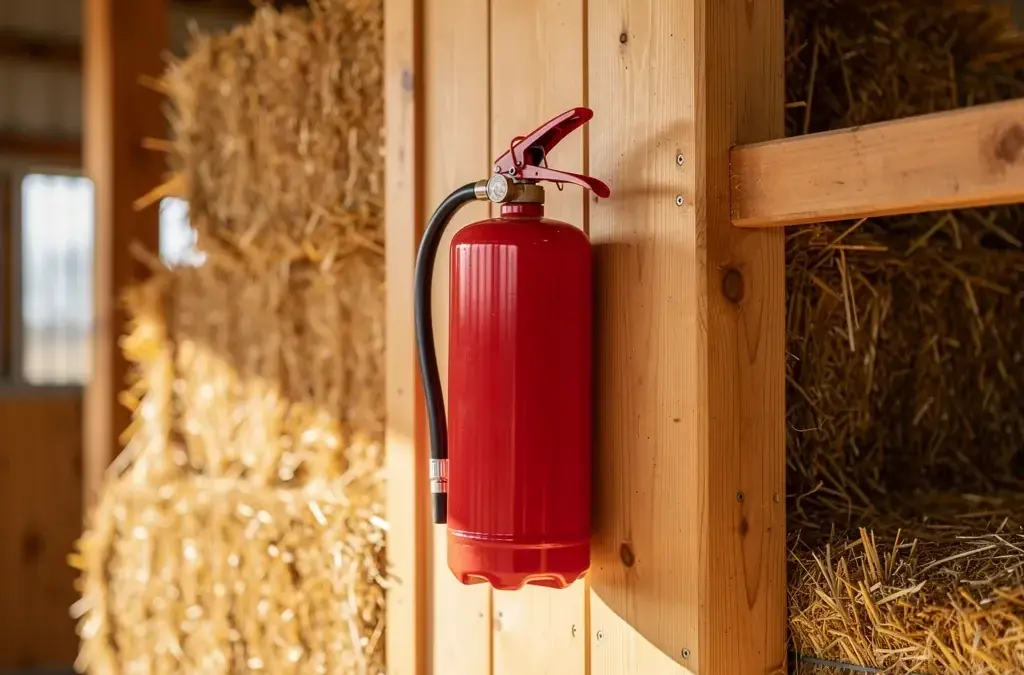 Illustration zum Thema Brandschutz pferdestall