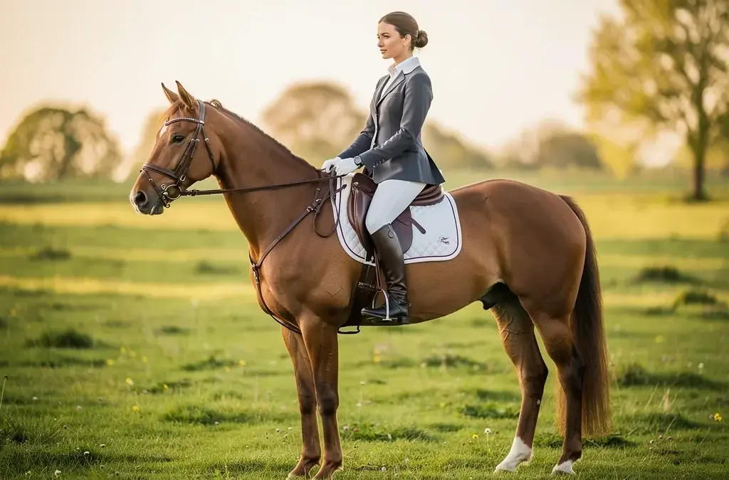 Damensattel beim Reiten vereint Tradition und Eleganz für stilvolle Reiterinnen