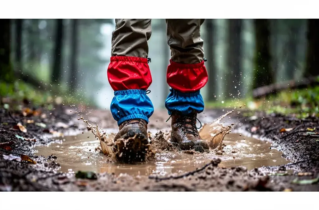 Gamaschen schützen Beine wirkungsvoll vor Regen und Matsch beim Outdoor-Einsatz