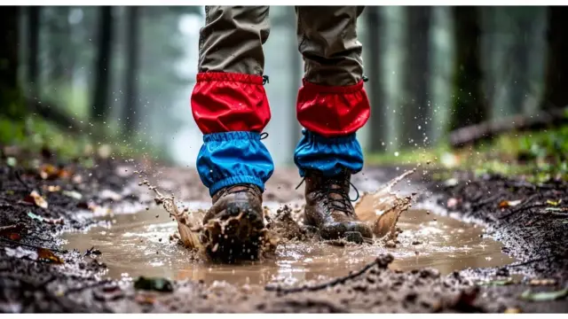 Gamaschen schützen Beine wirkungsvoll vor Regen und Matsch beim Outdoor-Einsatz