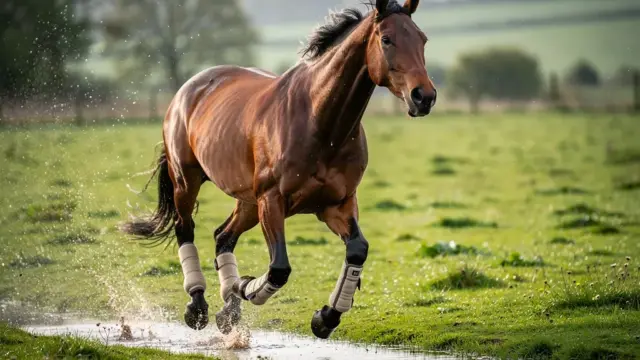 Gamaschen für die Weide bieten Schutz vor Nässe und Insektenstichen für Pferde