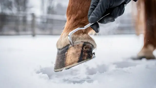 Hufpflege im Winter: Tipps zur Vorbeugung von Rissbildung und Frostschäden