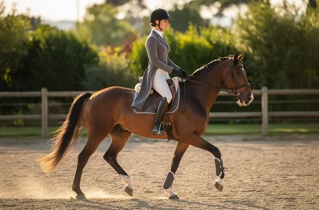 Beispielhafte Darstellung der Iberischen Reitweise mit Fokus auf Sitz und Balance