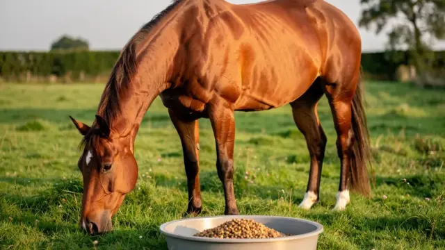Zusatzfutter unterstützt den Muskelaufbau beim Pferd durch essentielle Nährstoffe