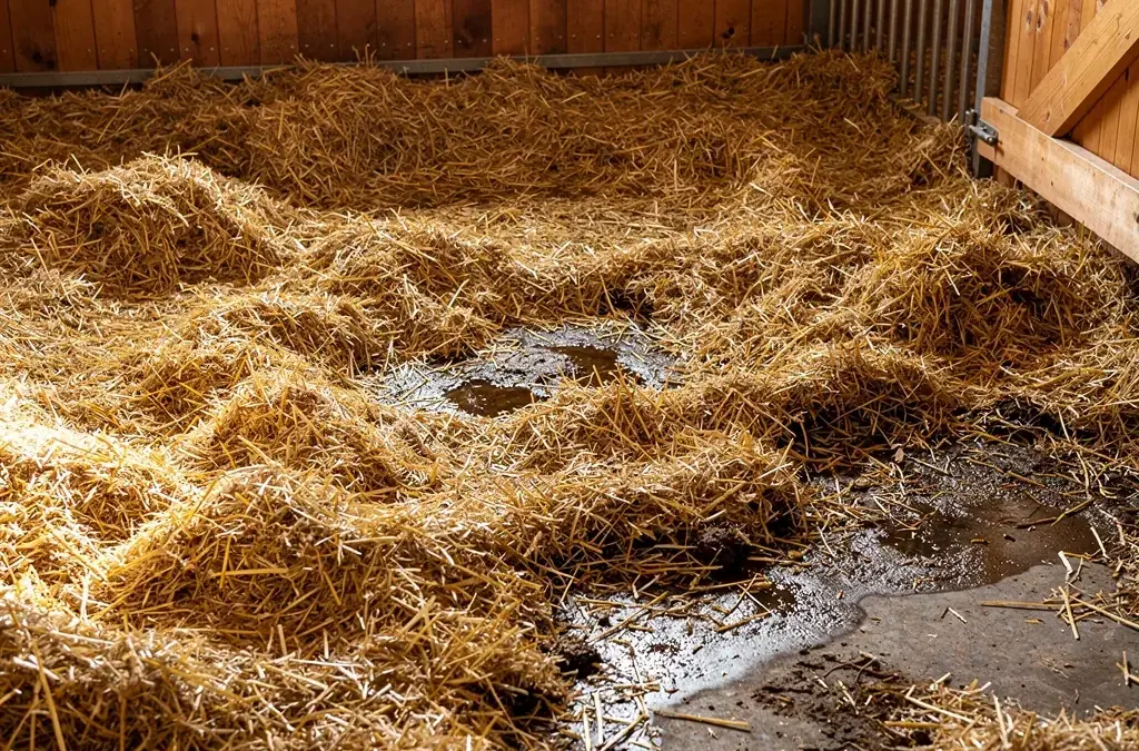 Tipps zur Vermeidung nasser Stellen im Stall für bessere Tierhaltung