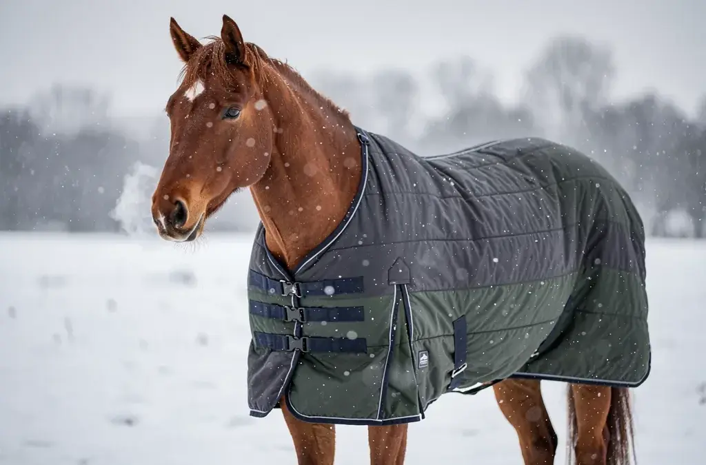 Outdoordecke für Pferde schützt zuverlässig vor Kälte und Nässe im Winter