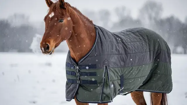 Outdoordecke für Pferde schützt zuverlässig vor Kälte und Nässe im Winter