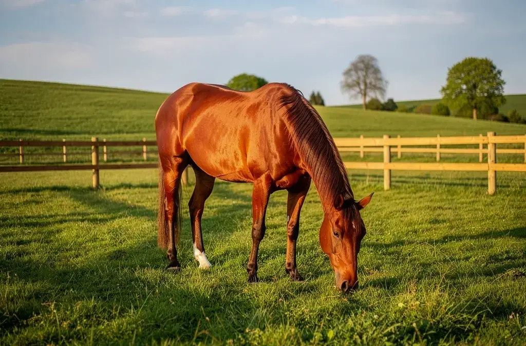 Pferd in Eigenregie mit artgerechter Haltung und viel Platz auf der Weide