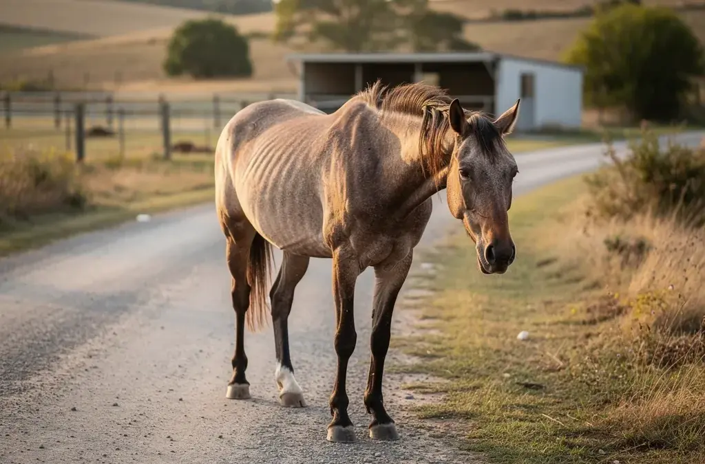 Pferd in Not wartet auf ein liebevolles Zuhause und Unterstützung