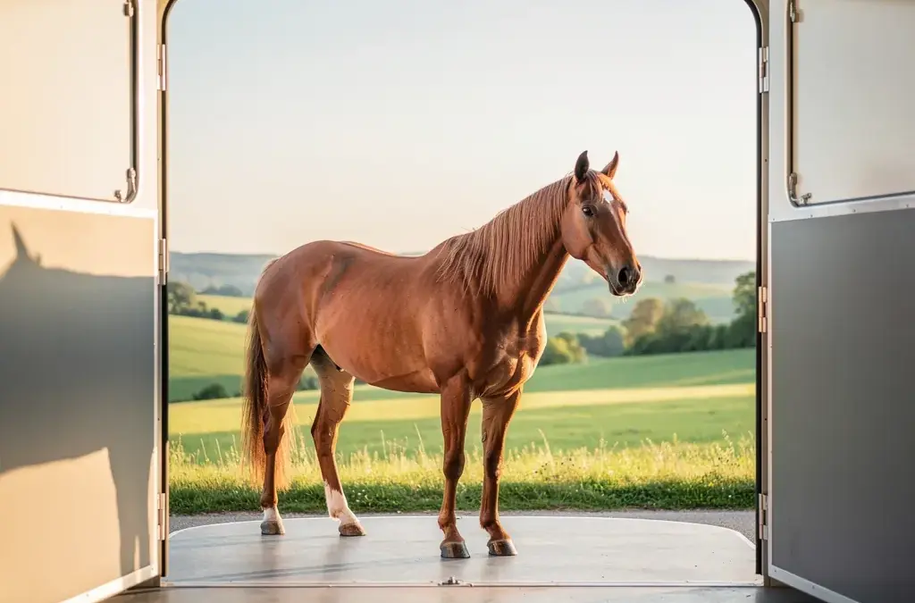 Pferd auf Reise mit Fokus auf Gesundheit und Stressvermeidung