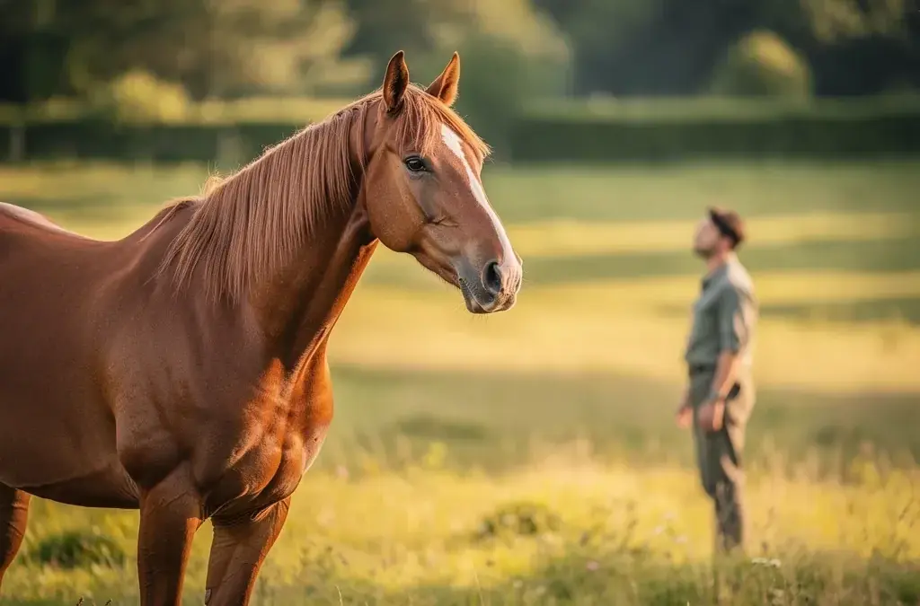 Pferd wiehert zur Kontaktaufnahme und zeigt Bedürfnisse und Emotionen