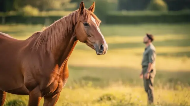 Pferd wiehert zur Kontaktaufnahme und zeigt Bedürfnisse und Emotionen