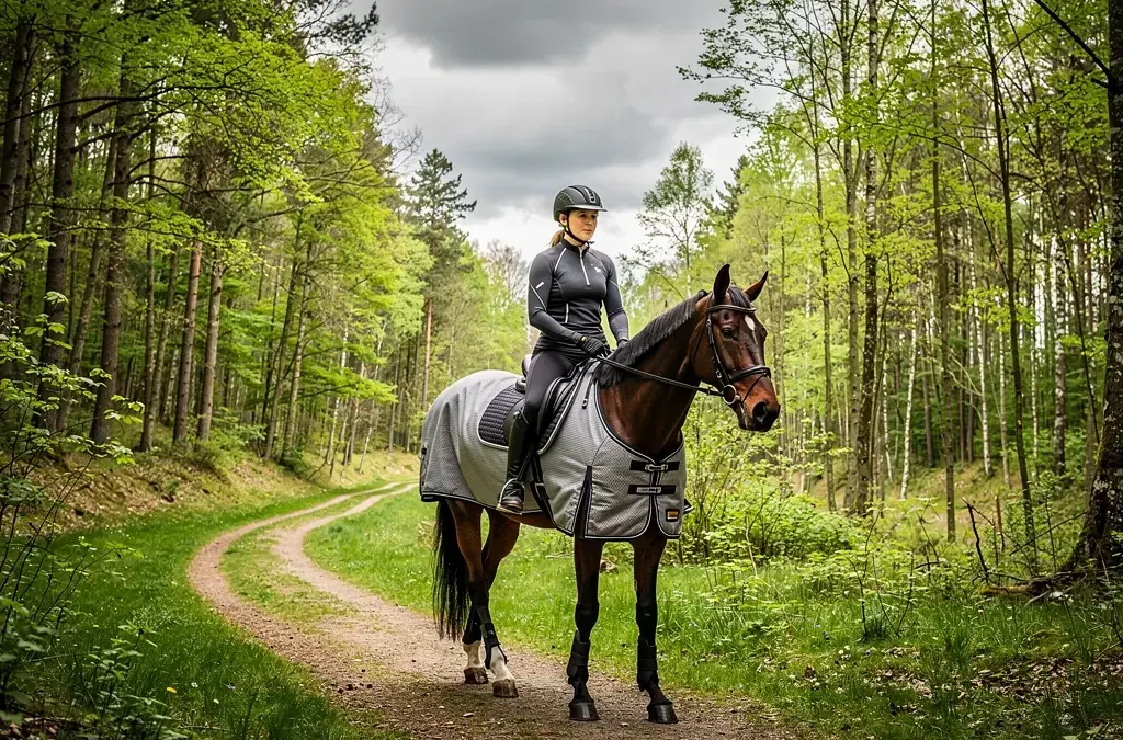 Reitdecke für Ausritte: Stilvoller Schutz und Komfort für Pferd und Reiter