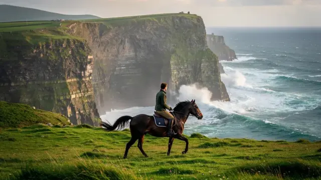 Reiterinnen und Reiter erleben unvergessliche Landschaften beim Reiturlaub in Irland