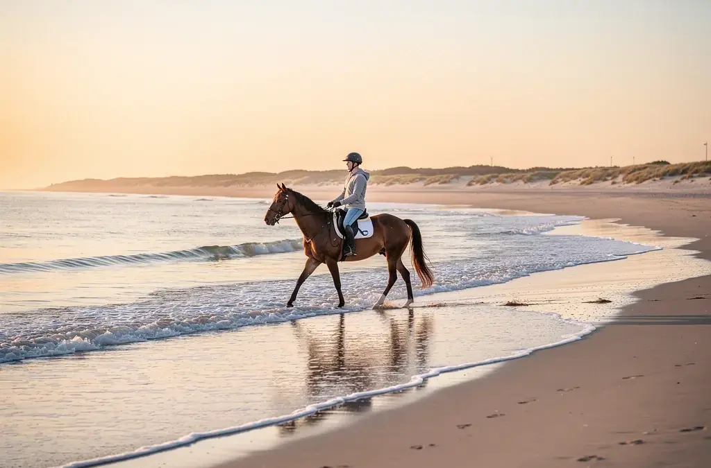 Reiturlaub am Strand mit entspannenden Ausritten und beeindruckenden Küstenlandschaften