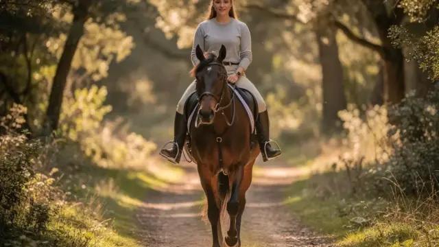 Unabhängiger Sitz beim Reiten verbessert Kommunikation und Sitzschulung für Pferde