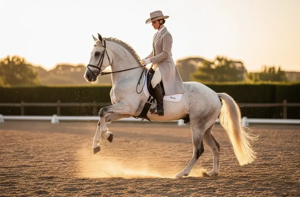 Beispiel für die Techniken der spanischen Reitkunst in Aktion