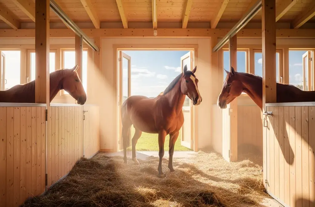 Belüftung im Stall verbessert das Stallklima und fördert die Pferdegesundheit