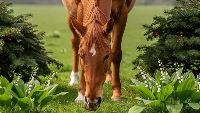 Vergiftungen bei Pferden durch gefährliche Pflanzen wie Oleander und Eibe