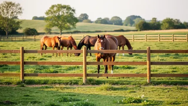 Weidepflege im Reitstall mit Fokus auf Zaunbau und Sicherheitsaspekte