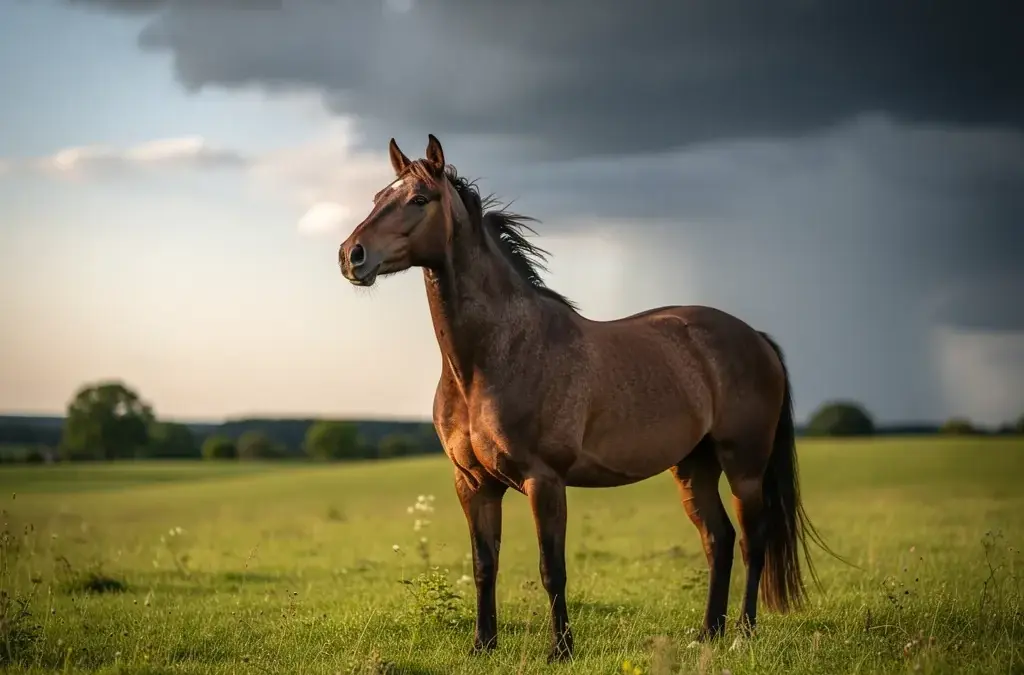 Pferd auf der Weide: Tipps für den Umgang mit Wetterumschwüngen