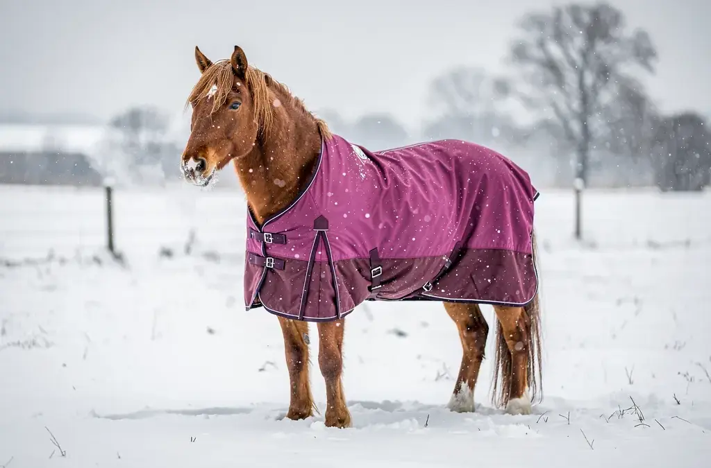 Winterdecke für Pferd schützt vor Kälte und Nässe im Winter
