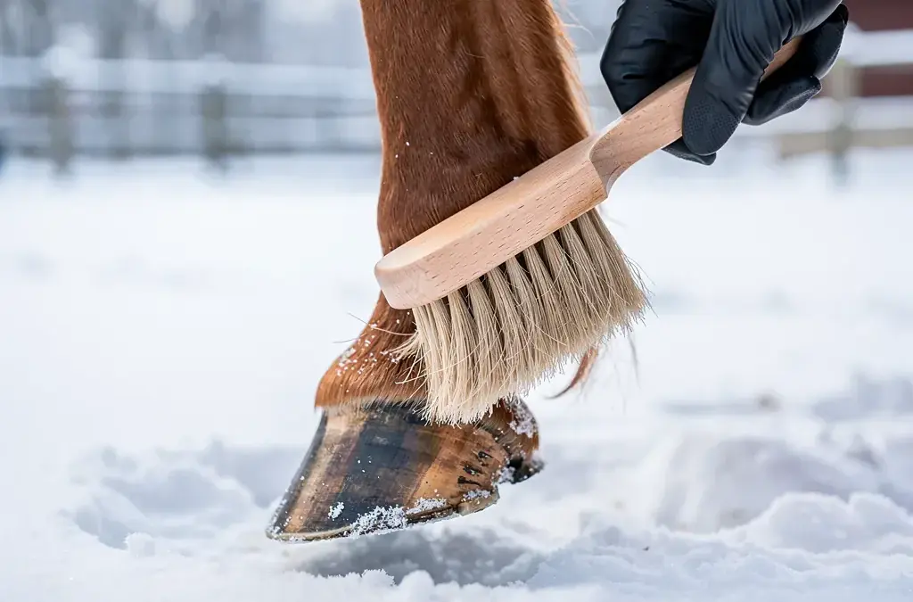 Winterhufe Pflege für Pferde bei kalten Temperaturen und schwierigen Wetterbedingungen