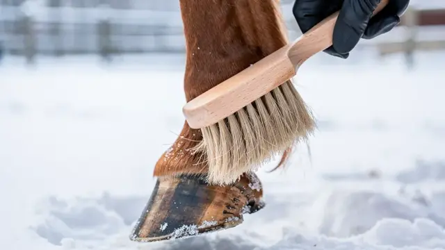 Winterhufe Pflege für Pferde bei kalten Temperaturen und schwierigen Wetterbedingungen